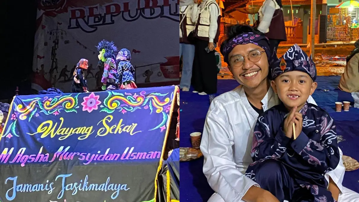 dalang cilik empat tahun dari Jamanis