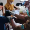 cek kesehatan gratis pedagang Pasar Cikurubuk