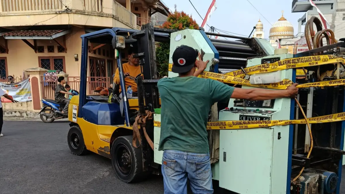 uang palsu dicetak di Cipedes