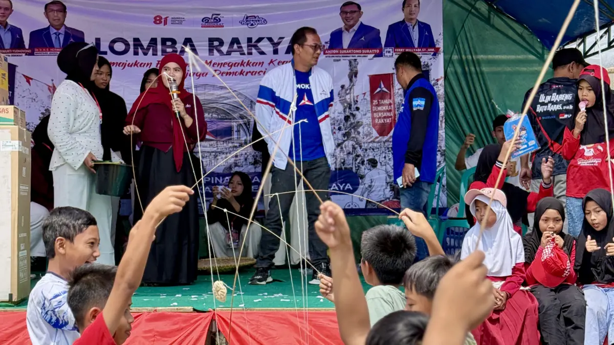 Demokrat Kabupaten Tasikmalaya Gebrak Sukarame, Gelar Lomba Rakyat Semarakkan Kemerdekaan Partai demokrat