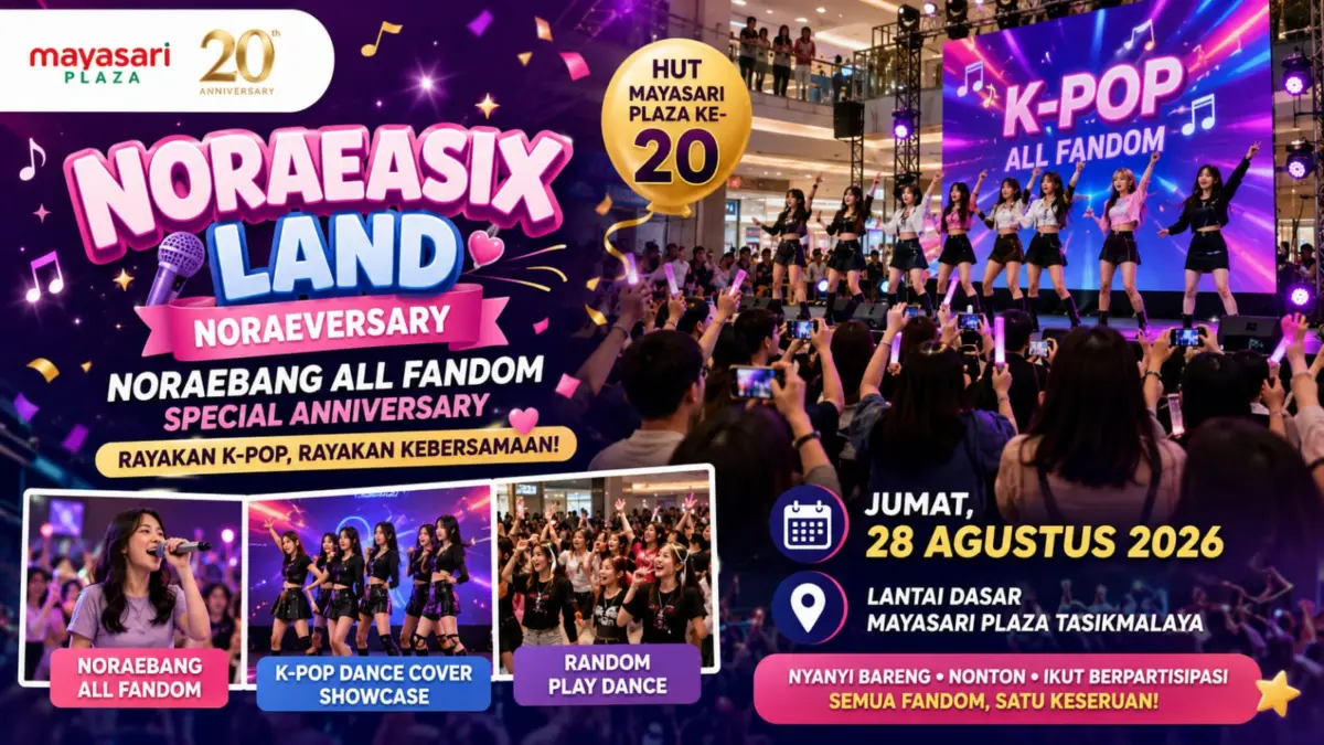 K-Popers Kembali Merapat, Mayasari Plaza Gelar Noraeasix Land Special Anniversary Noraeasix Land