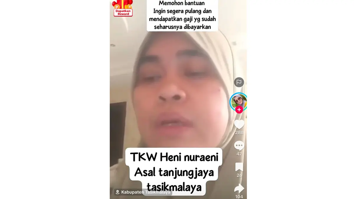 Minta Tolong ke KDM, TKW Asal Tasikmalaya Curhat Gajinya 14 Tahun Belum Dibayar dan Tak Bisa Pulang TKW Tasikmalaya di saudi