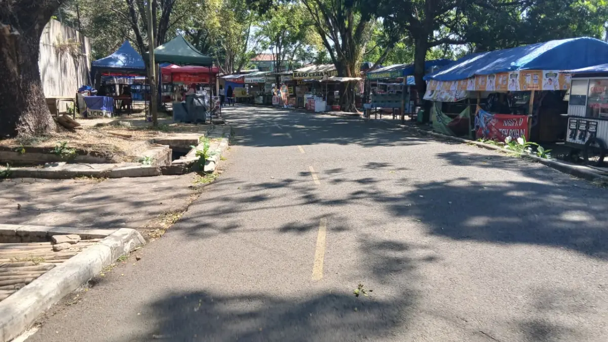 Penataan Belum Konsisten! PKL Masih Berjualan di Area Jogging Track Dadaha Tasikmalaya PKL Jogging track Dadaha Kota Tasikmalaya