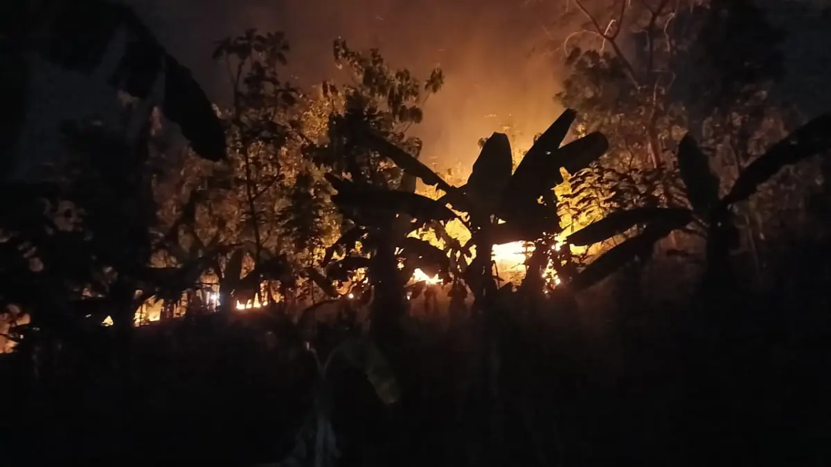 Kabakaran lahan di Pangandaran