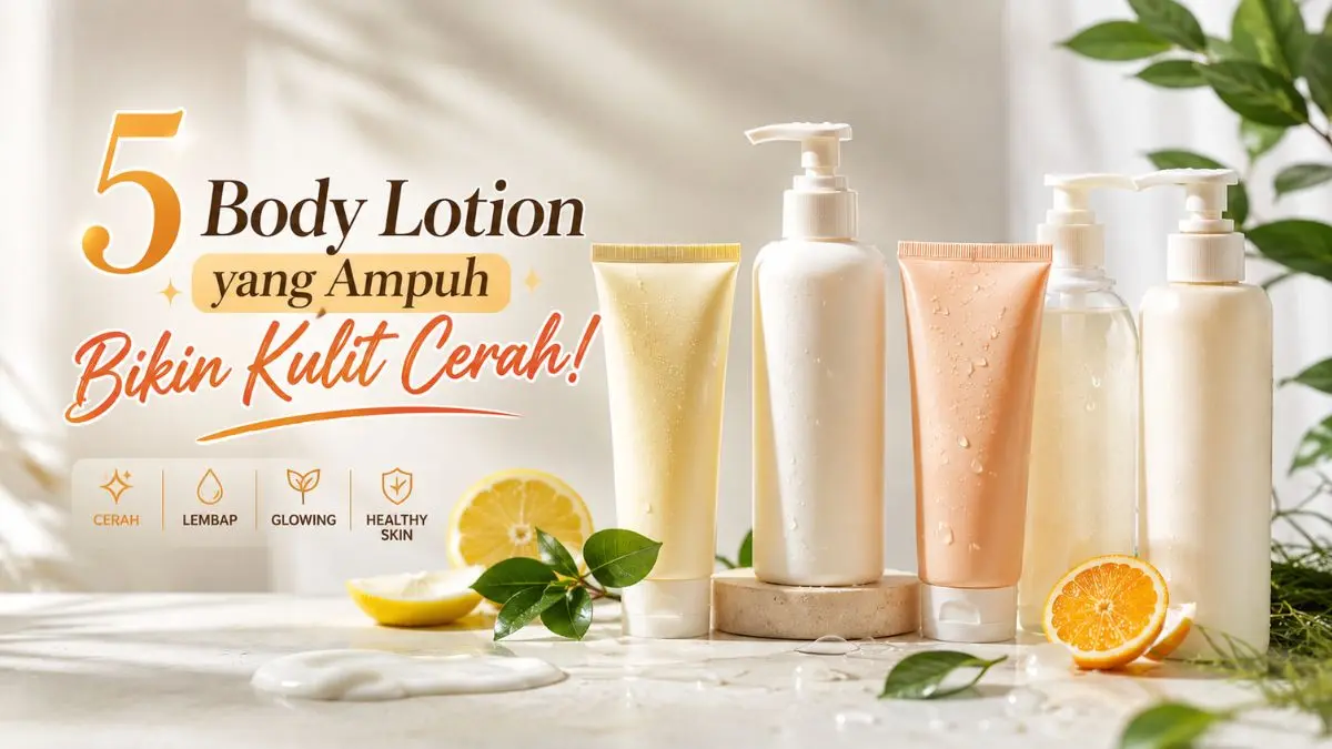 5 Body Lotion Ampuh Cerahkan Kulit, Bikin Kulit Kusam Tampak Lebih Cerah Merata! Body Lotion Ampuh Cerahkan Kulit
