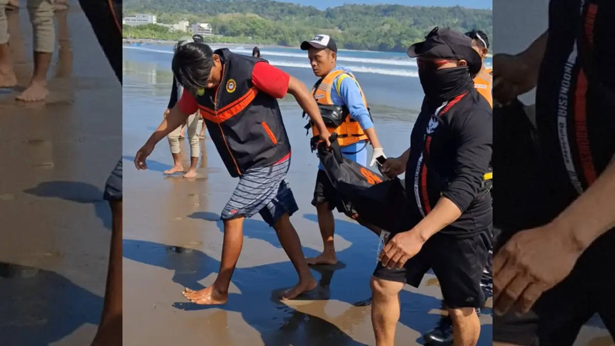 Tekong Hilang Ditemukan Tak Bernyawa di Pantai Barat Pangandaran, Posisi 2 Kilometer dari Lokasi Hilang Tekong hilang di pangandaran ditemukan