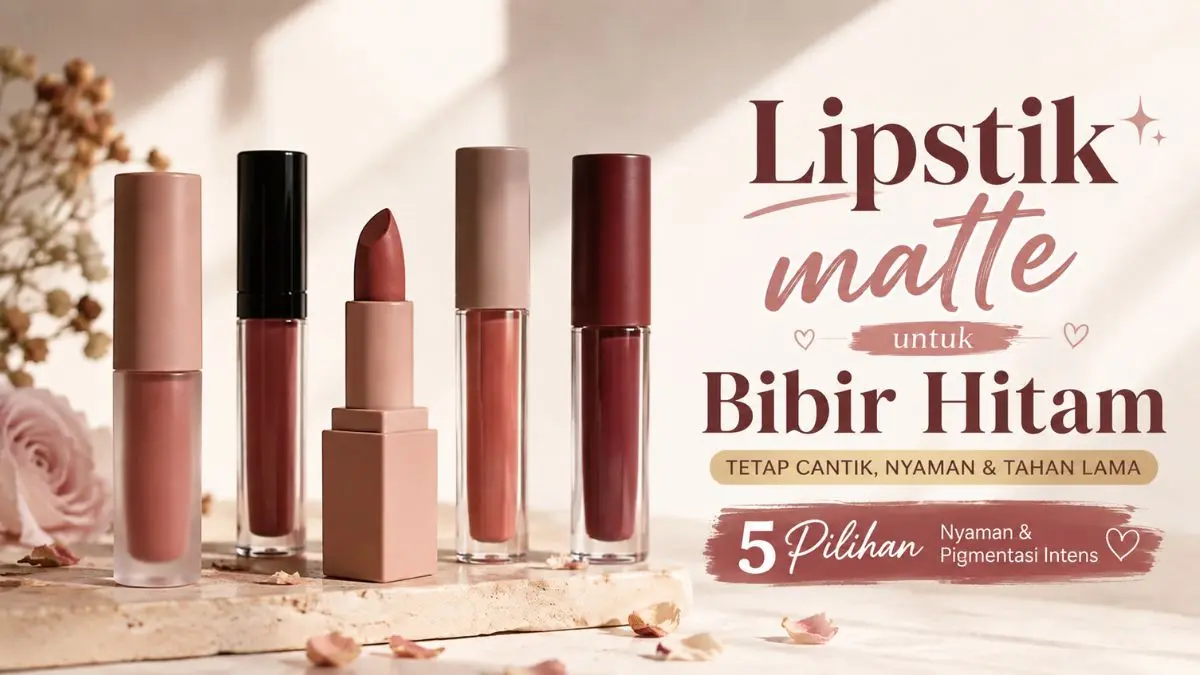 Lipstik Matte untuk Bibir Hitam