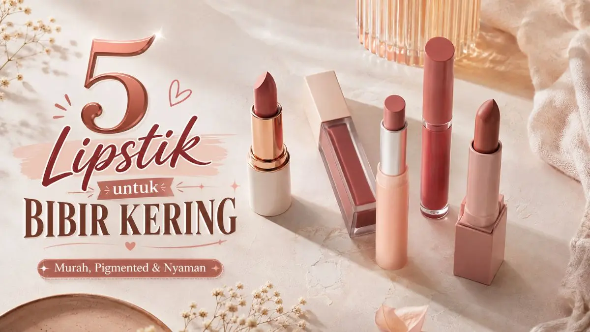 Rekomendasi Lipstik untuk Bibir Kering yang Pigmented Cocok untuk Bibir Hitam! Lipstik untuk Bibir Kering