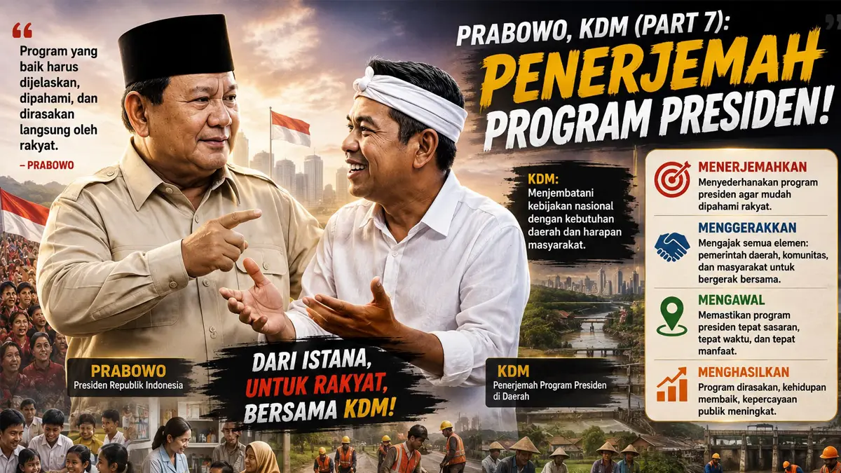 Prabowo, KDM (part 7): Penerjemah Program Presiden! prabowo