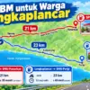 Bbm warga langkaplancar pangandaran, pertamina