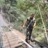 Ksad jenderal maruli simanjuntak, jembatan pongpet pangandaran