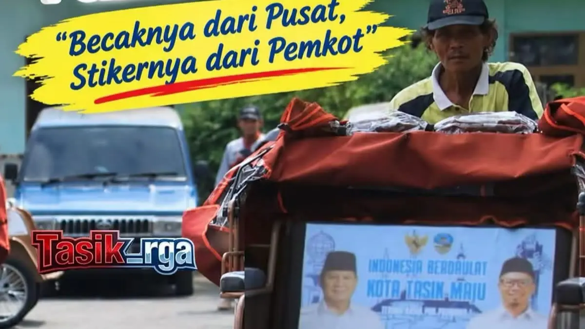 Becak Listrik Pun Tersenyum! Becak listrik