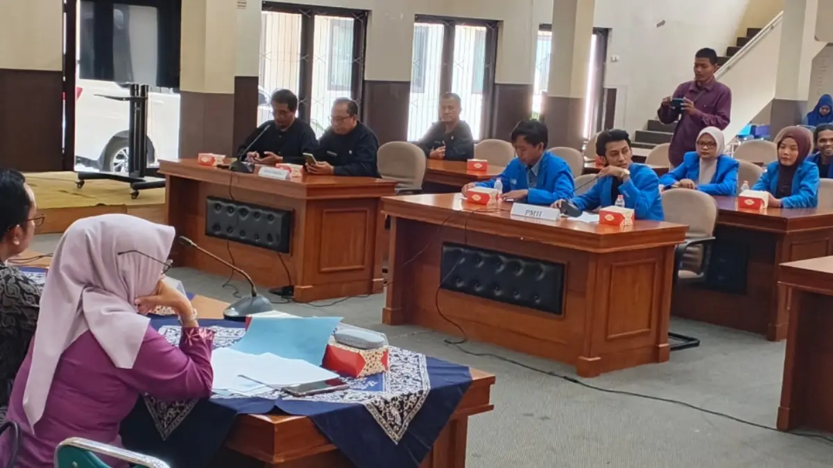 PMII Kota Banjar Datangi DPRD, Pertanyakan Perubahan Desil Audiensi