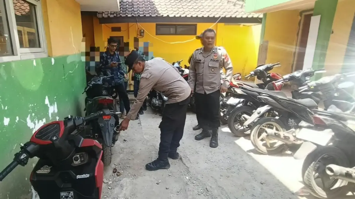 Razia Knalpot Brong Sasar Sekolah di Leles Garut Razia knalpot