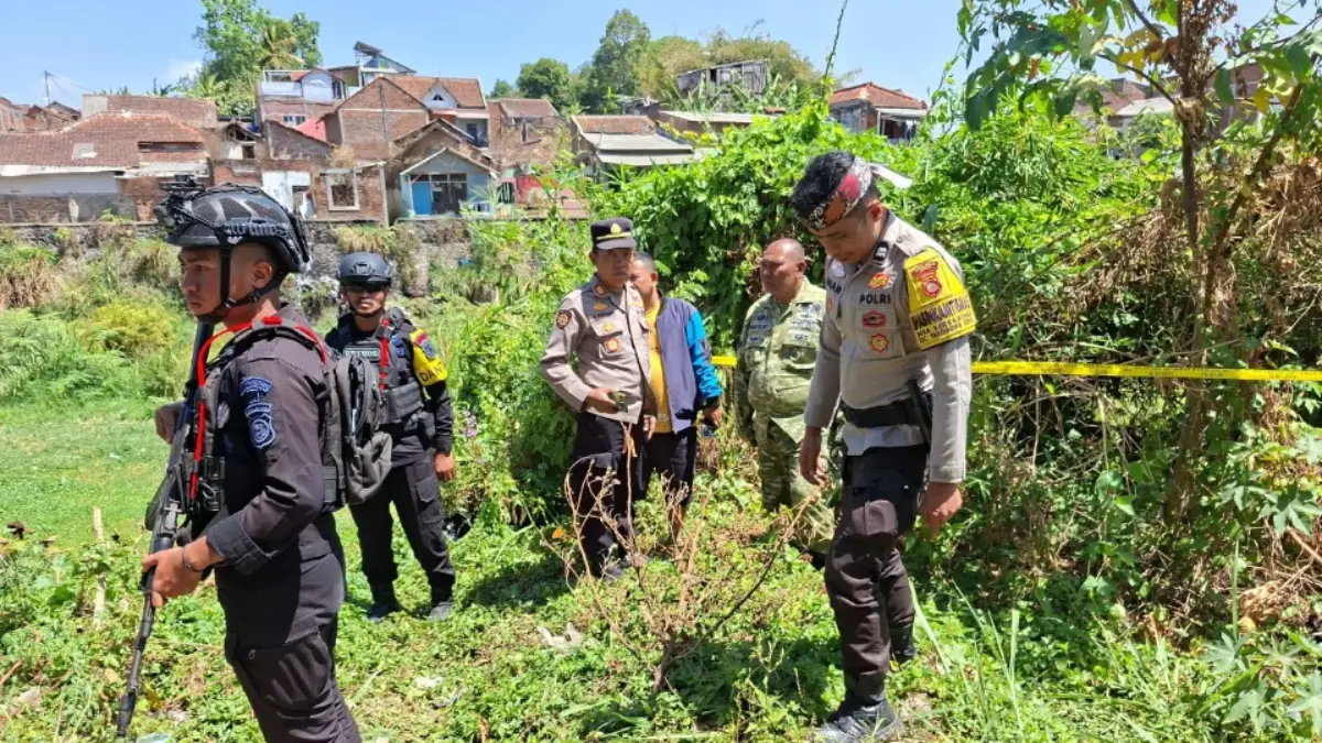 Bocah di Garut Temukan Mortir Aktif, Brimob Diturunkan Penemuan mortir