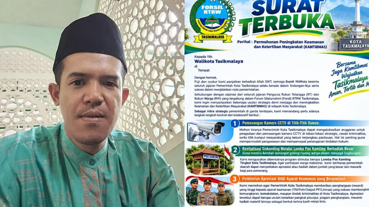 Kamtibmas Kota Tasikmalaya Disorot! Forsil RTRW Minta CCTV Diperbanyak di Titik Rawan, Jangan Andalkan Patroli keamanan Kota Tasikmalaya