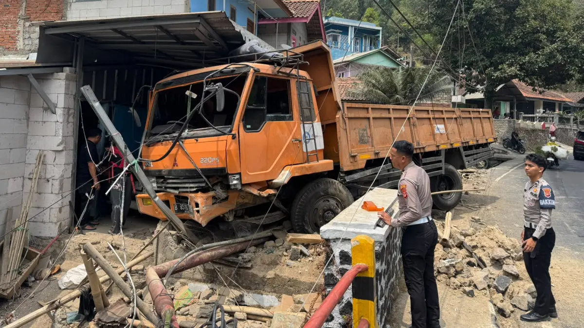 kecelakaan truk di Gentong Tasikmalaya