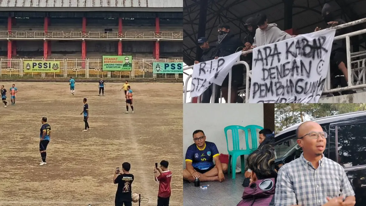 Persikotas Terusir dari Kandang Sendiri, TCS Desak Pemkot Tasikmalaya Beri Kepastian Soal Perbaikan Stadion pembangunan Stadion Wiradadaha Kota Tasikmalaya