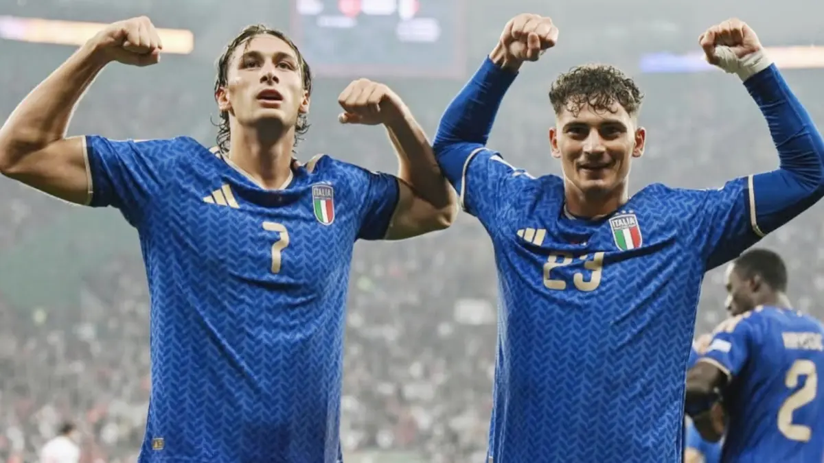 Rating Esposito Bersaudara usai Bawa Italia Bantai Turki 4-1 Pio Esposito dan Sebastiano Esposito