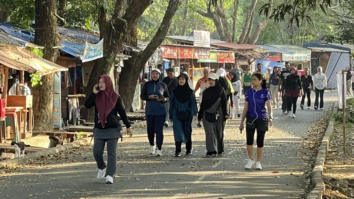 Trek jogging dadaha, pedagang kaki lima, PKL