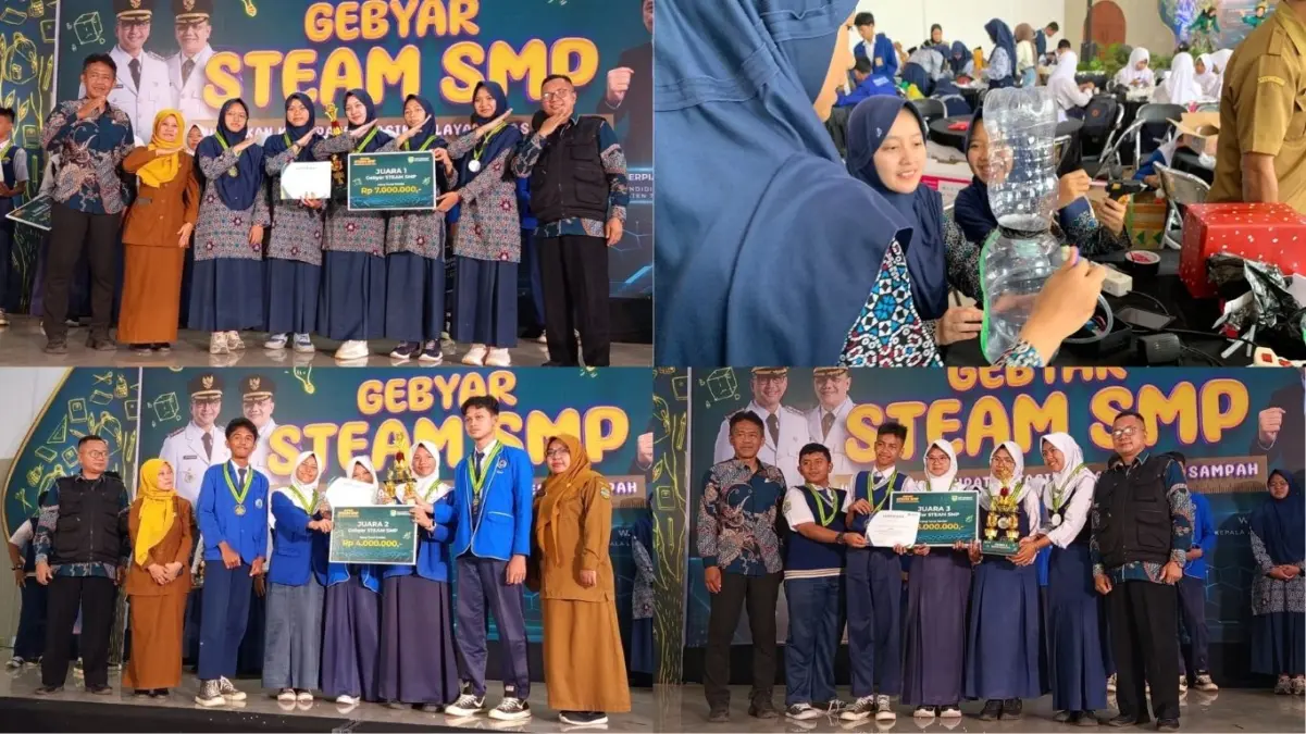 SMP QSBS Cineam Raih Juara 1 Gebyar STEAM SMP 2026, Eco IoT Jadi Inovasi Pengolahan Sampah Masa Depan SMP QSBS Cineam