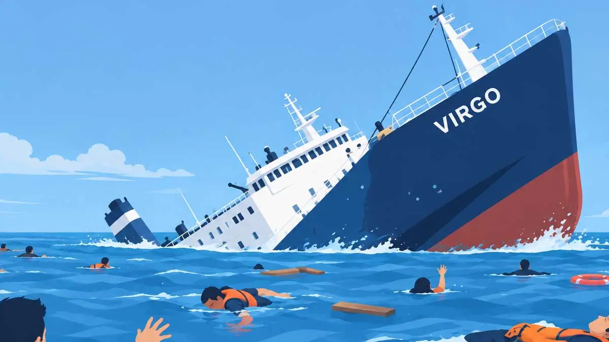 Kapal Virgo tenggelam