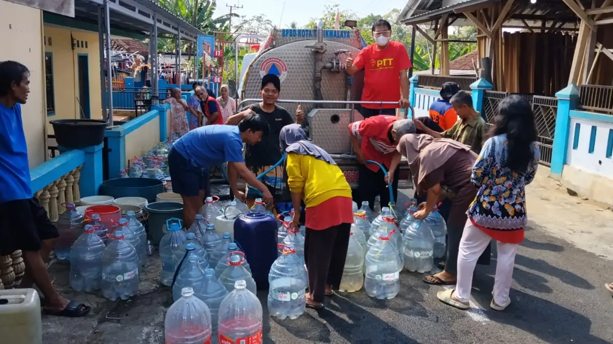 bantuan air bersih, BPBD Kota Tasikmalaya
