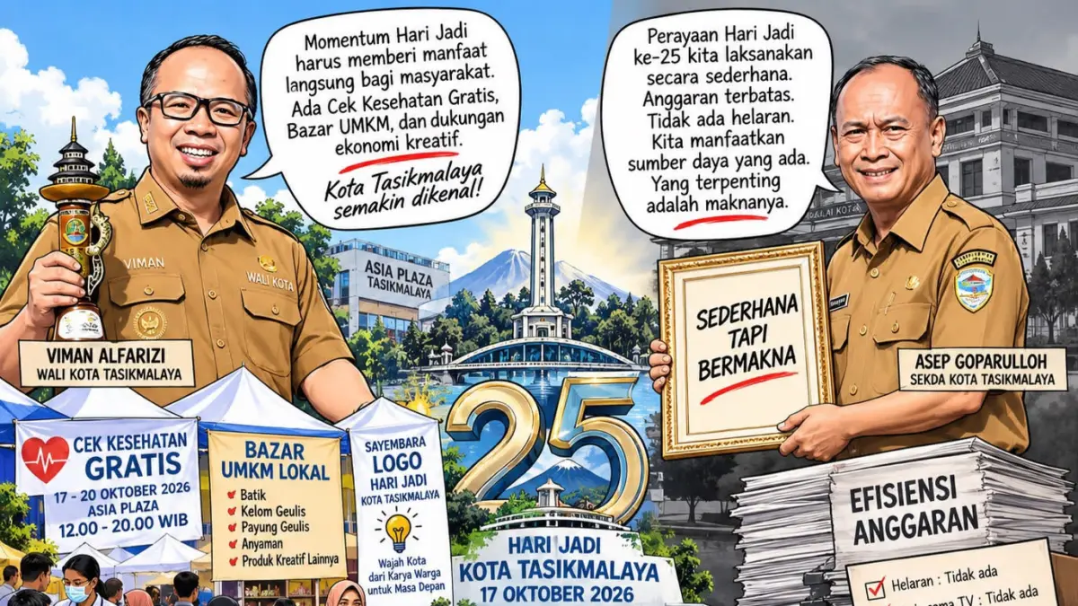 Sekda Bilang Sederhana, Wali Kota Bilang Beragam! Hutkota tasikmalaya