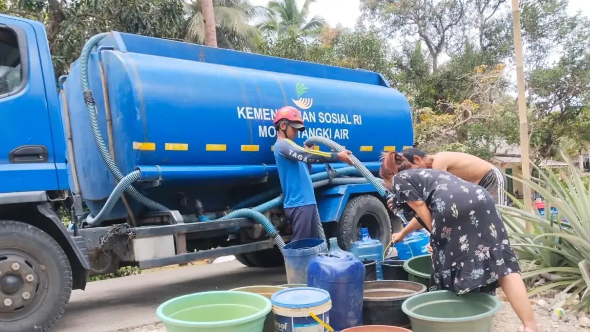 Bantuan Air bersih, Tagana Pangandaran