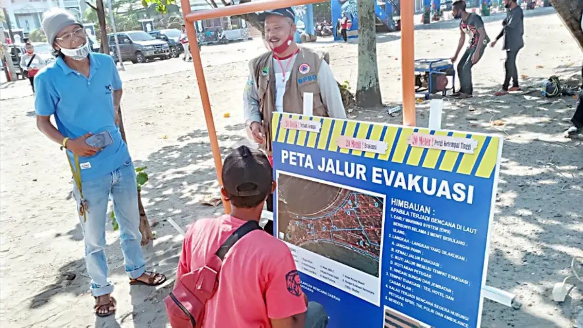Hadapi Ancaman Megathrust, Pemkab Pangandaran Diminta Benahi Jalur Evakuasi peta jalur evakuasi pangandaran