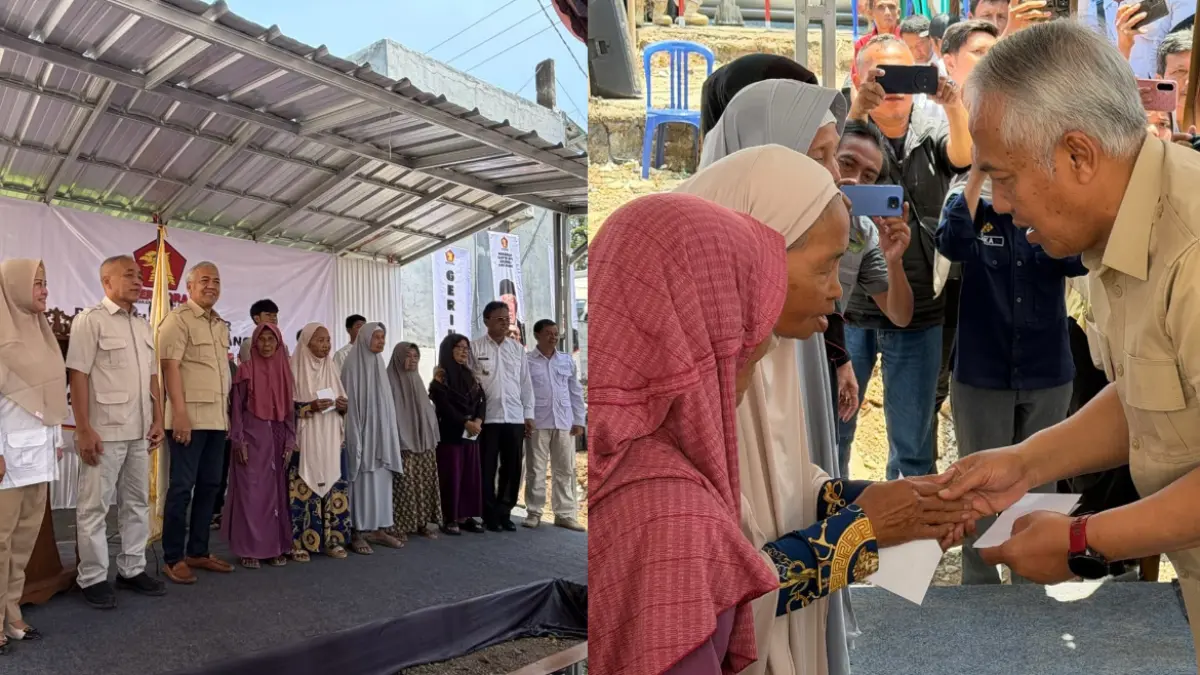 Amir Mahpud: Gunting Pita Bukan Garis Finish! Peresmian bangunan, sekretariat partai gerindra Ciamis