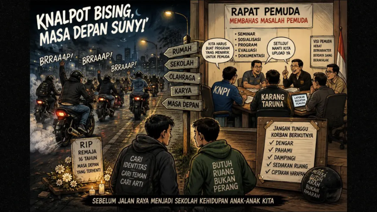 Knpi kota tasikmalaya, geng motor