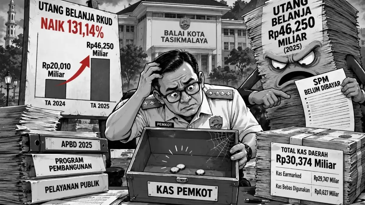 BPK: Kas Daerah Kota Tasikmalaya Tidak Cukup untuk Menutup Utang 2025! Temuan BPK, Kota Tasikmalaya