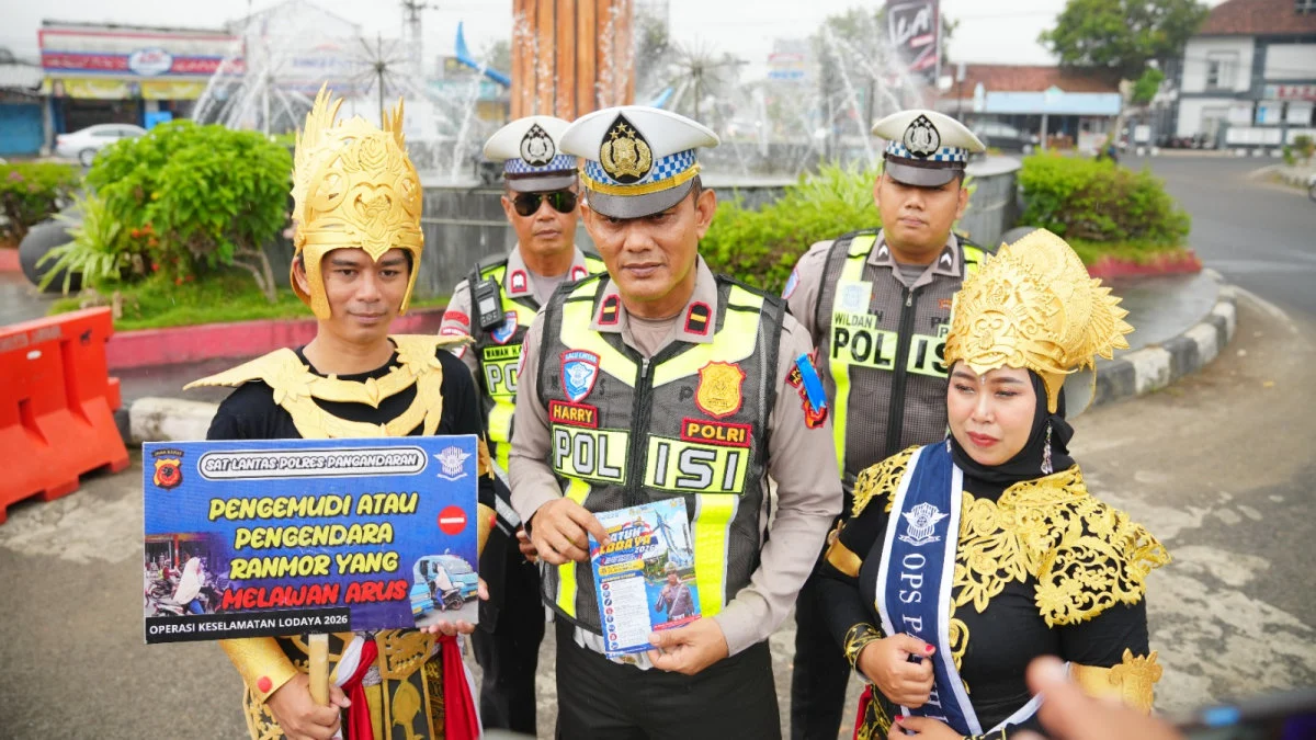 Operasi Patuh Lodaya 2026 Pangandaran, Ogoh-Ogoh Turun ke Jalan Ogoh-Ogoh Ingatkan Pengguna Jalan