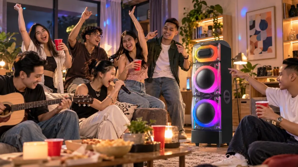 Sharp Rilis Party Speaker Terbaru Phantom dan Core Blast Series, Sensasi Karaoke Indoor-Outdoor Lebih Seru Party Speaker