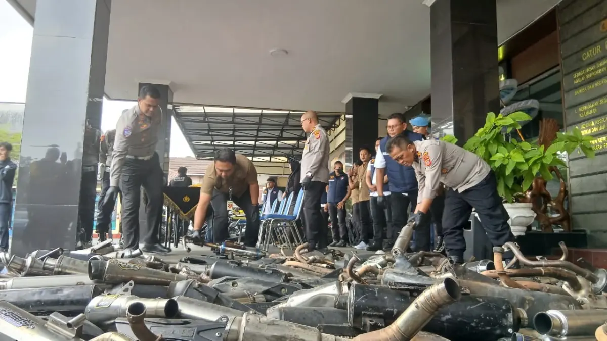 Knalpot Brong Masih Marak, Polres Tasikmalaya Kota Perketat Penindakan Knalpot brong, polres tasikmalaya kota