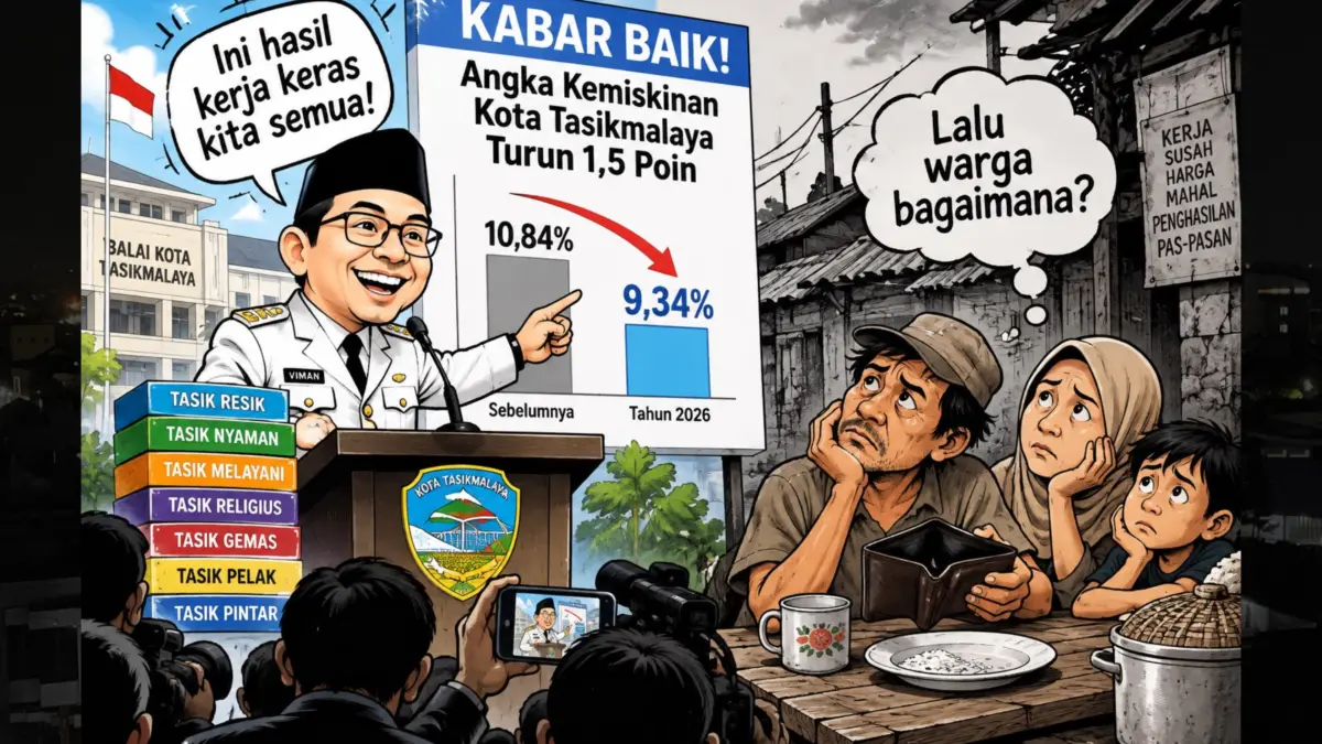 Wali Kota Umumkan Orang Miskin di Kota Tasikmalaya Turun! Kemiskinan kota tasikmalaya