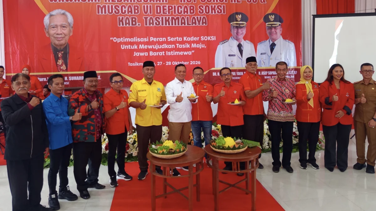Komitmen Bersinergi dengan Pemerinrah Daerah, SOKSI Kabupaten Tasikmalaya Siapkan Kader Tangguh Soksi kabupaten tasikmalaya