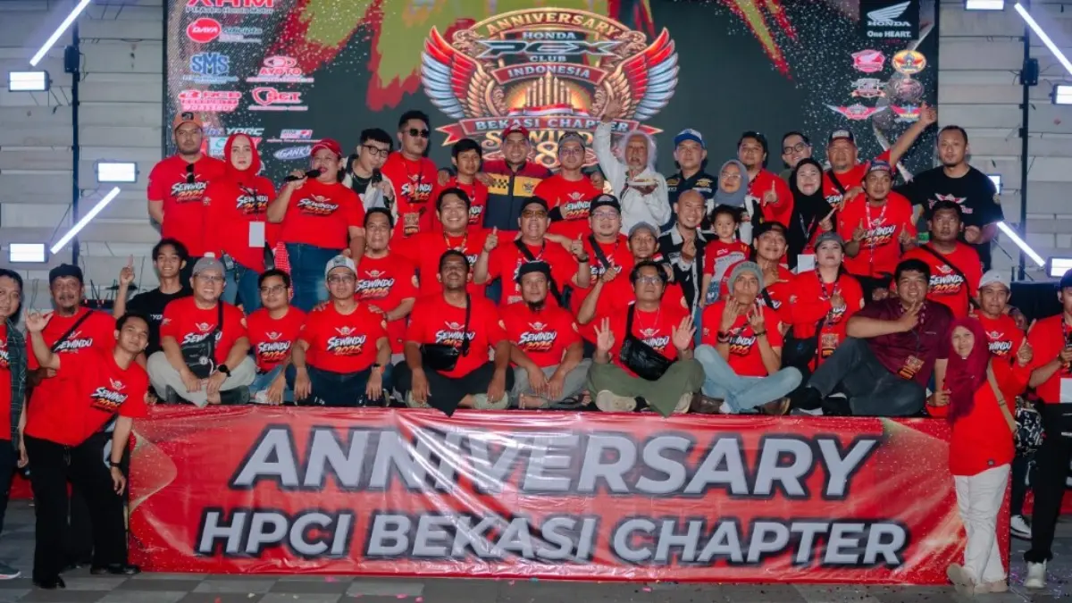 8 Tahun Mengaspal Bersama, HPCI Chapter Bekasi Gelar Perayaan Meriah dengan Aksi Sosial dan Ribuan Cerita HPCI Chapter Bekasi